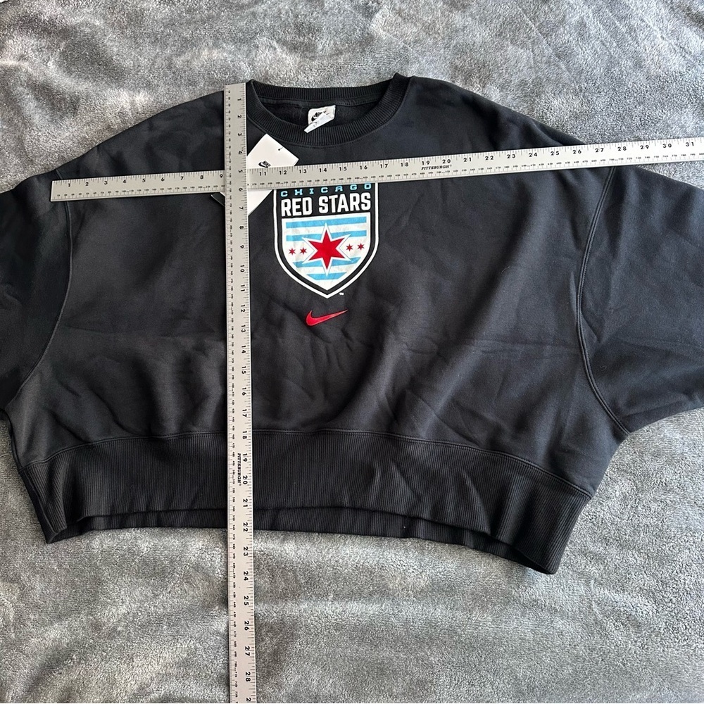 Nike Chicago Red Stars Oversized Fit Crewneck Sweatshirt Women’s M NWSL Soccer - Picture 8 of 10